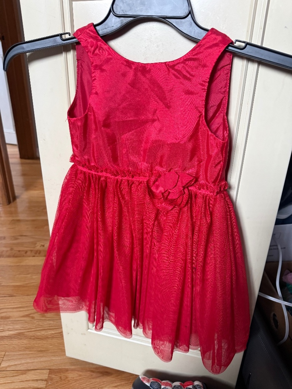 H&M Girls Red Party Dress - Size 98 (2-3 Years) - Formal/Flower Girl